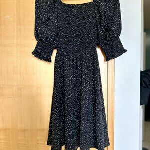 Free Gift! 🎁 Summer Polka Dot Dress - Square Neck, Smocked Waist, Lightweight